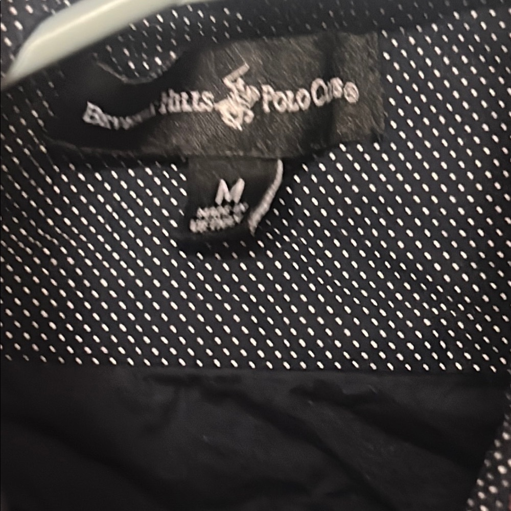 Beverly Hills Polo Club Black Polka Dot Shirt dress
